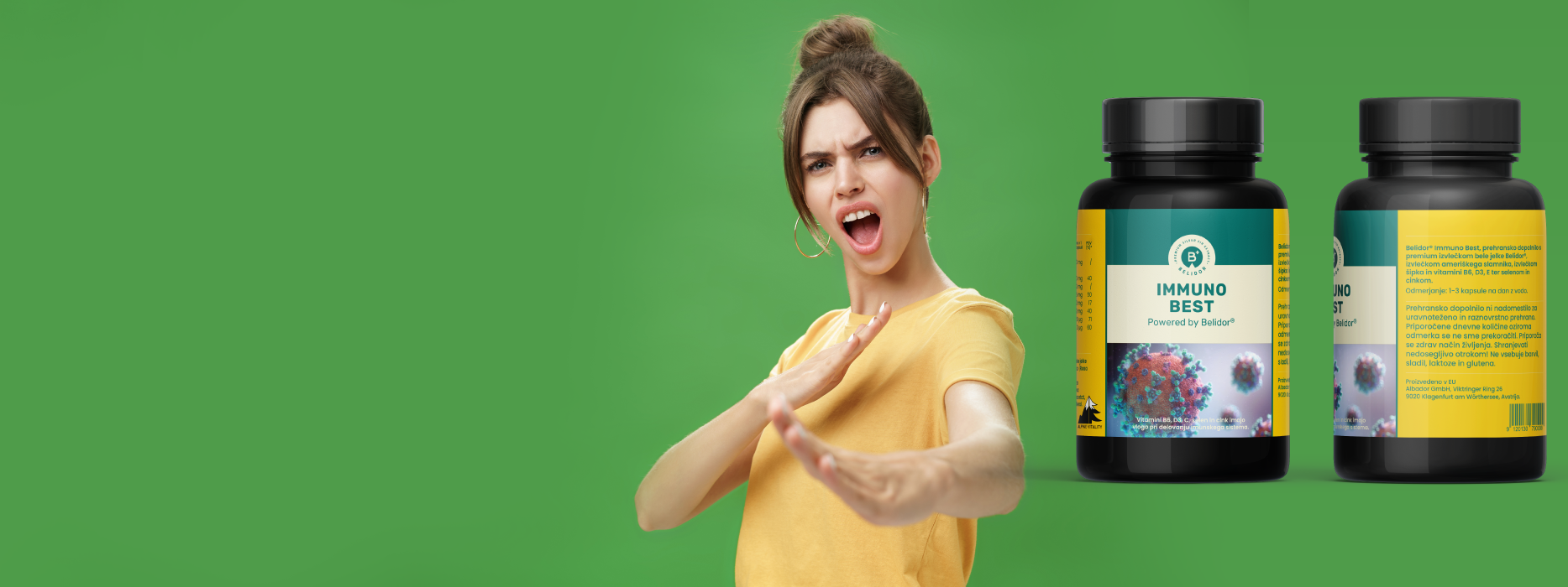 Odpravite si <br> gripe in <br> prehlade <br> z močjo narave !